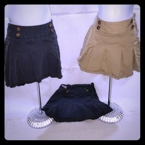 Old Navy girls sz SM 6/7 skorts with zippers